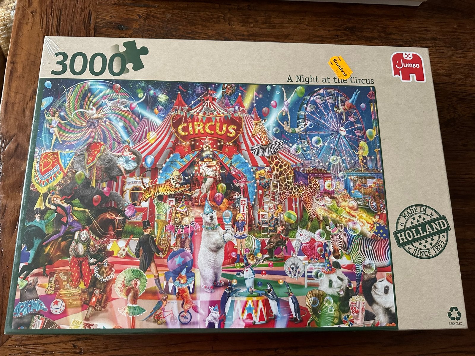 Jumbo Legpuzzel 3000 stukjes - A Night at the Circus, Ophalen, Meer dan 1500 stukjes, Nieuw, Legpuzzel