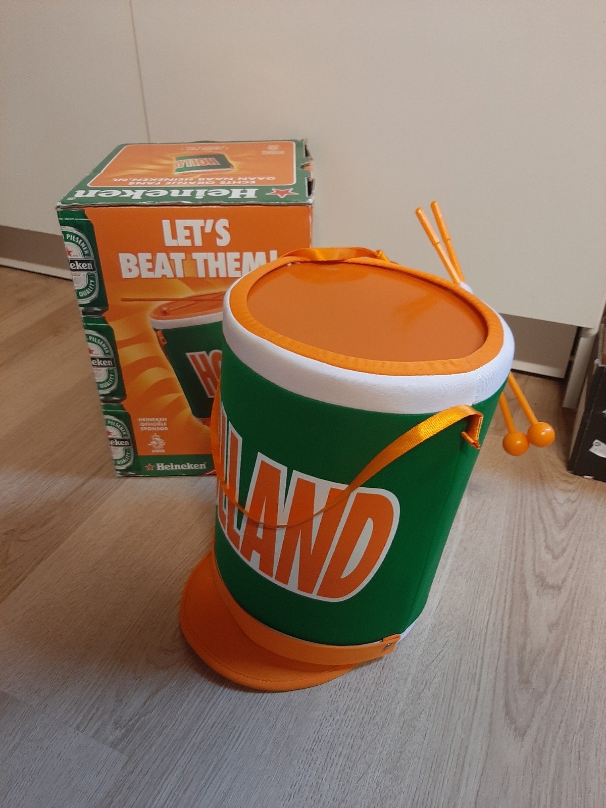 Heineken trommel pret trom-pet, Ophalen of Verzenden
