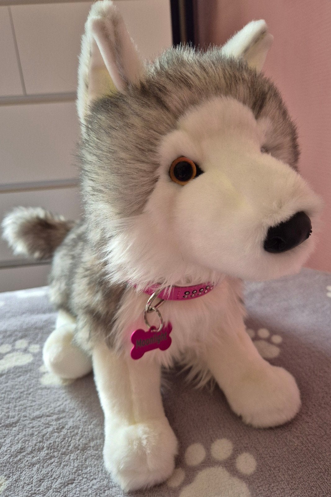 douglas cuddle toys shadow white wolf knuffel ESSA, Overige merken, Overige karakters, Grijs, Nieuw