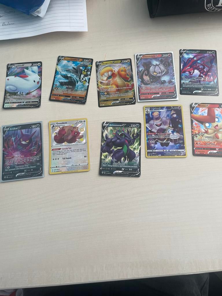 Pokémon V Kaarten Collectie (10 stuks), Ophalen of Verzenden, Zo goed als nieuw, Meerdere kaarten