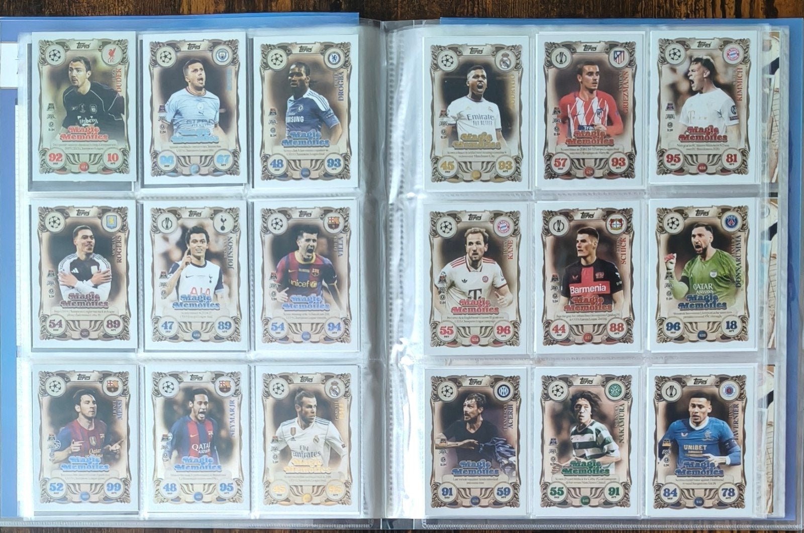 Alle 18 Magic Memories Match Attax 2025-26, Verzenden, Zo goed als nieuw, Buitenlandse clubs, Spelerskaart