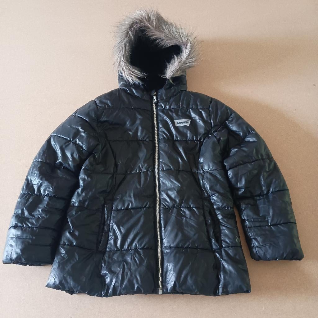 levi's winterjas, Maat 38/40 (M), Zwart, Ophalen of Verzenden, Gedragen