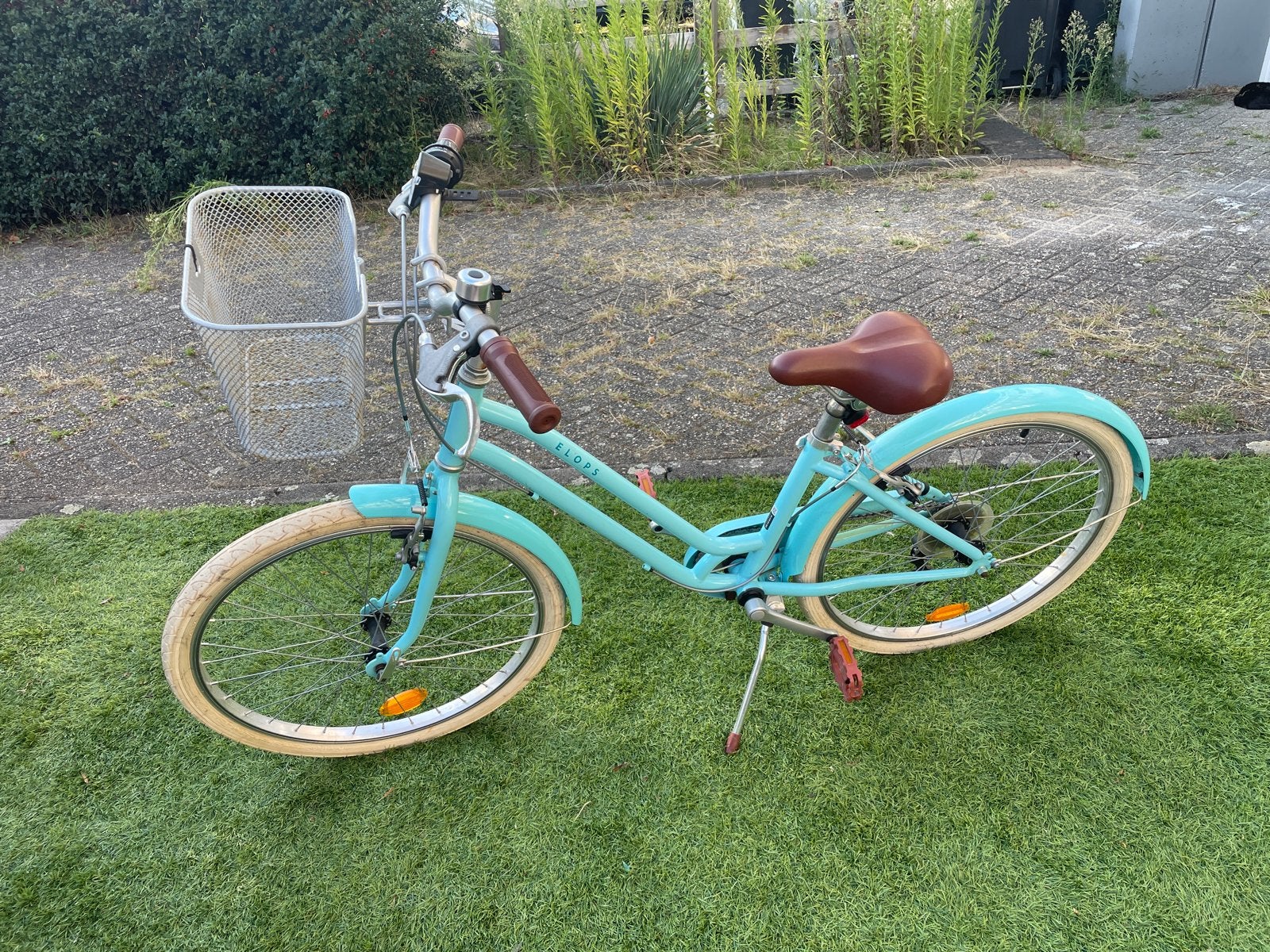 BTWIN Elops 500 Stadsfiets Kind 24 inch Blauw (9-12 jaar), Ophalen, Gebruikt, 20 inch of meer