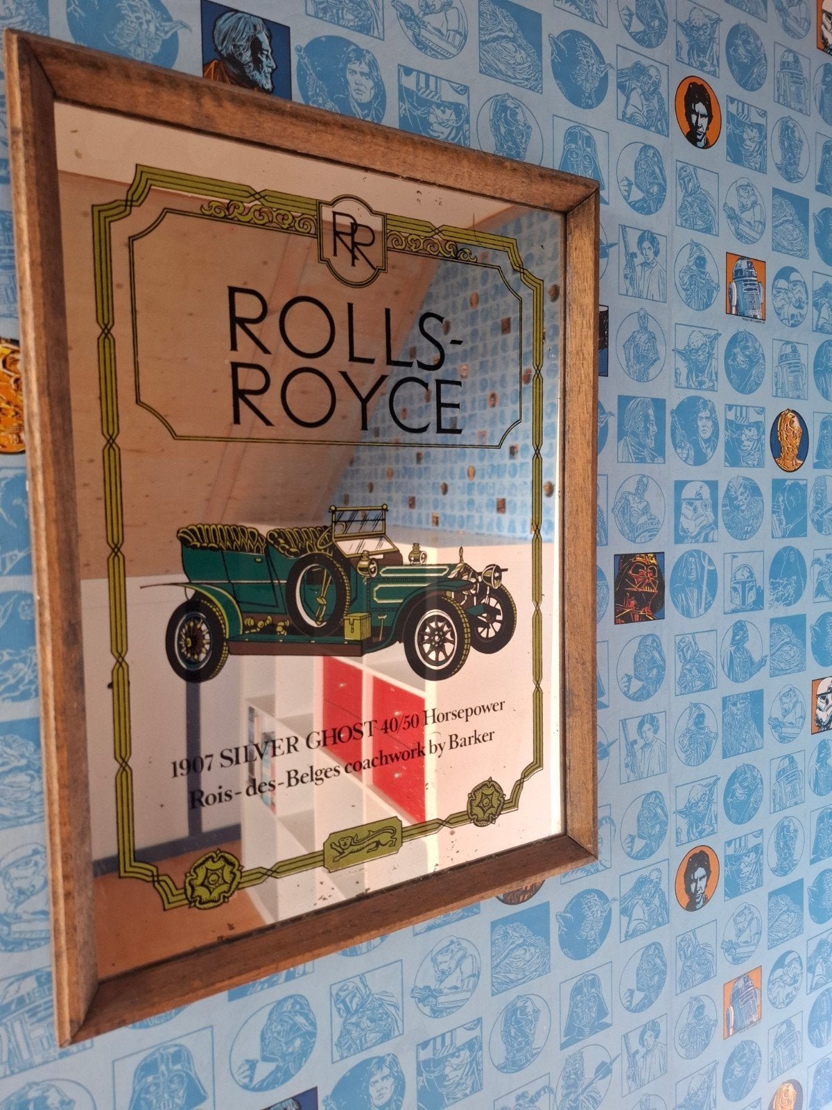 Vintage Rolls-Royce Silver Ghost spiegel, Ophalen