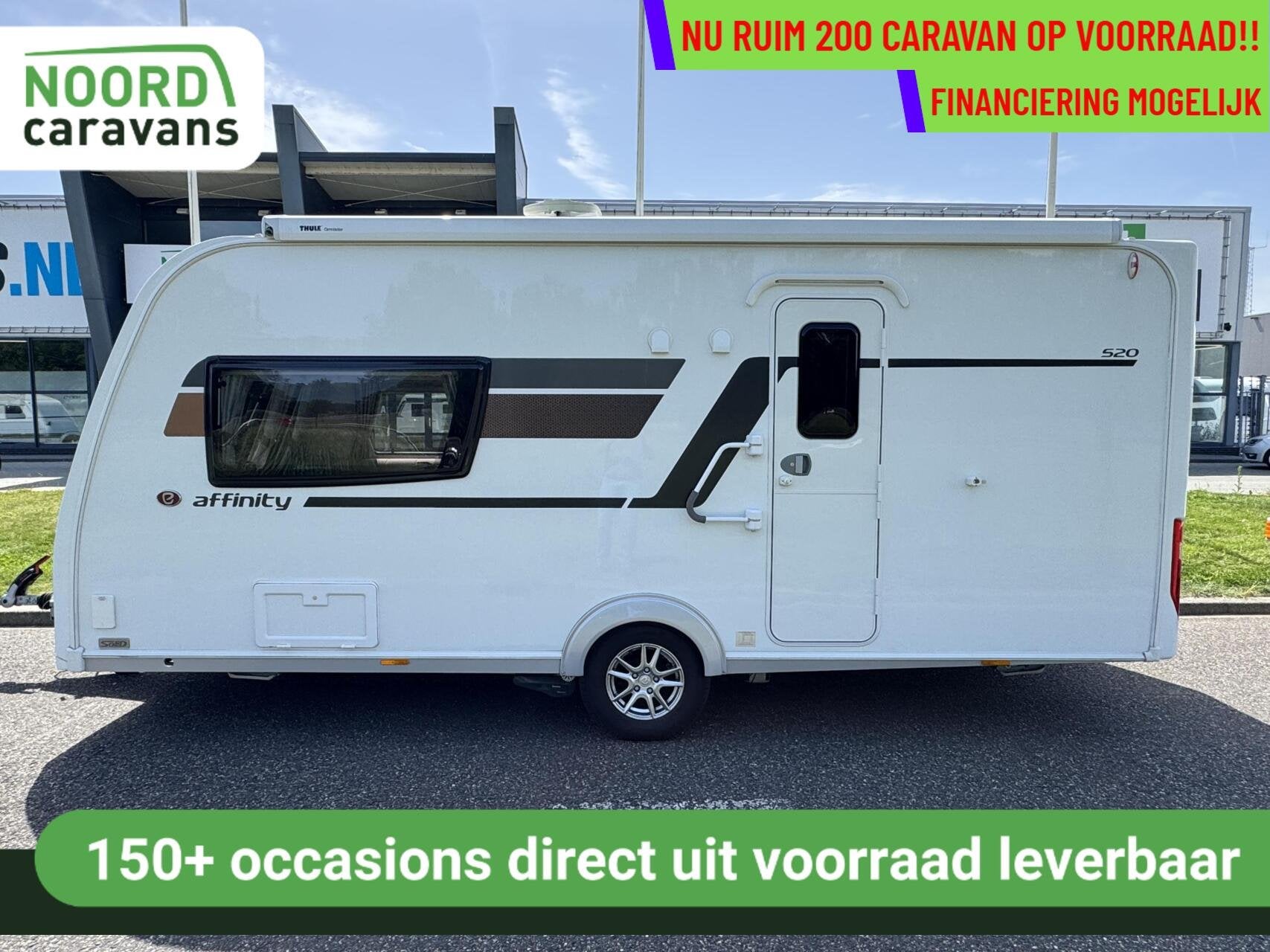 Hymer ELDDIS AFFINITY 520, ENKELE BEDDEN, MOVER, CASS.LUIFEL, Caravans en Kamperen, Caravans, Tot en met 2, Bedrijf, Mover, Hymer
