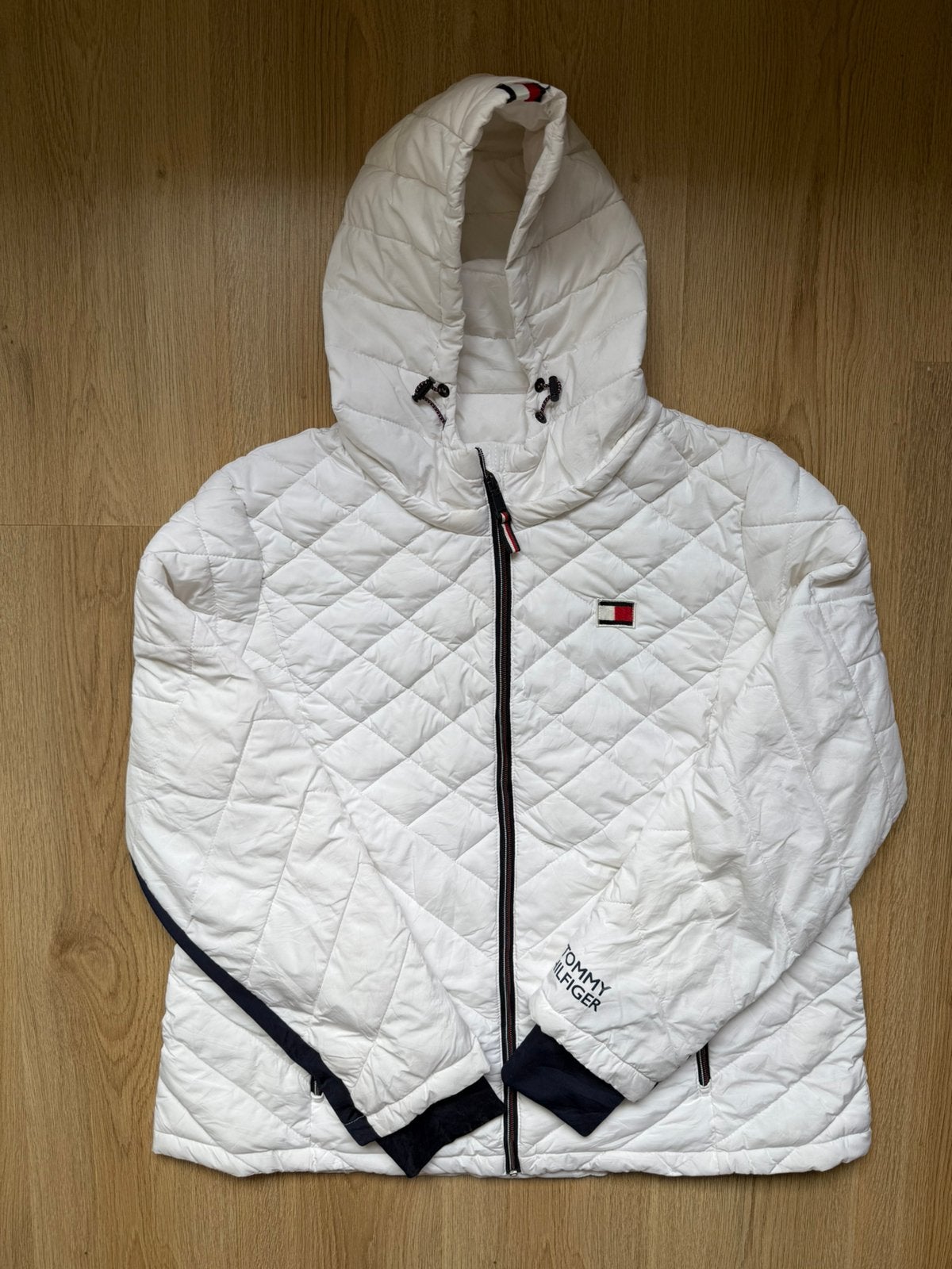 Tommy hilfiger jas, Ophalen, Zo goed als nieuw, Maat 52/54 (L), Wit