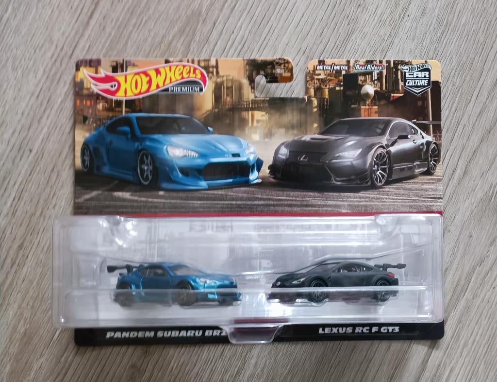 Hot Wheels Premium 2-Pack Pandem Subaru BRZ Lexus RC F GT3, Ophalen of Verzenden, Nieuw, Auto