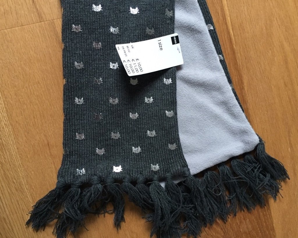 Nieuwe HEMA kinder sjaal met katten, Nieuw, Ophalen of Verzenden, Hema, Sjaal
