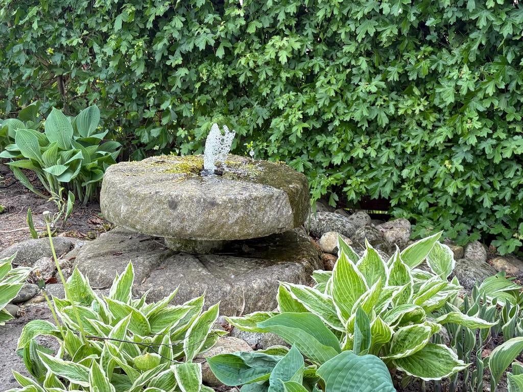 Waterornament gratis ophalen incl. pomp, rooster en kuip, Tuin en Terras, Waterpartijen en Fonteinen, Ophalen of Verzenden, Gebruikt