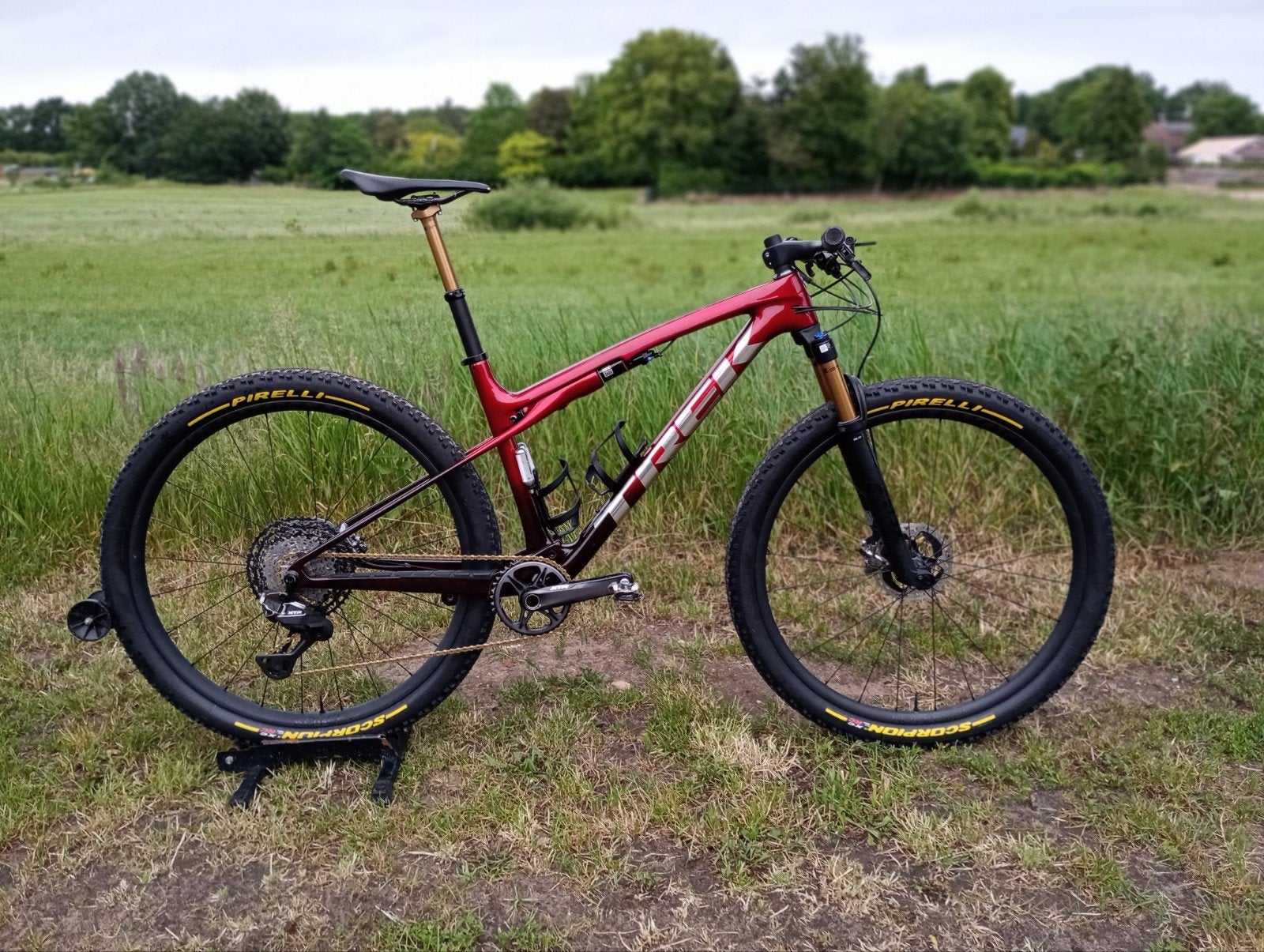 Trek  Supercaliber 9.9 xtr di2, maat L, Fietsen en Brommers, Fietsen | Mountainbikes en ATB, Fully, 49 tot 53 cm, Ophalen of Verzenden
