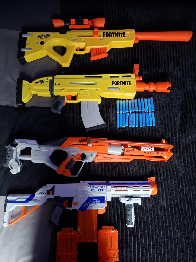 Nerf guns, Ophalen of Verzenden, Zo goed als nieuw