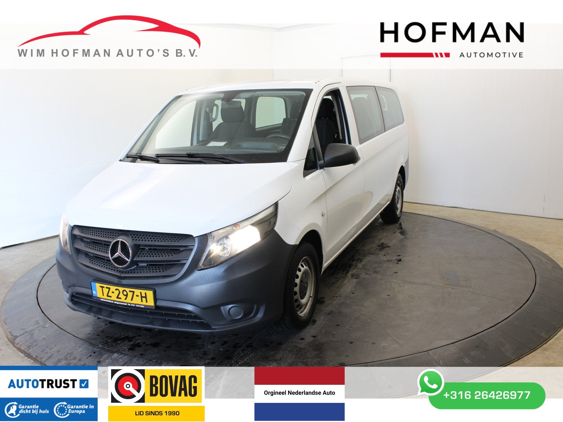 Mercedes-Benz Vito Tourer 109 BT Extra Lang 9 Pers 2+2+2+3, Auto's, Mercedes-Benz, Bedrijf, Te koop, Vito Tourer, ABS, Airbags