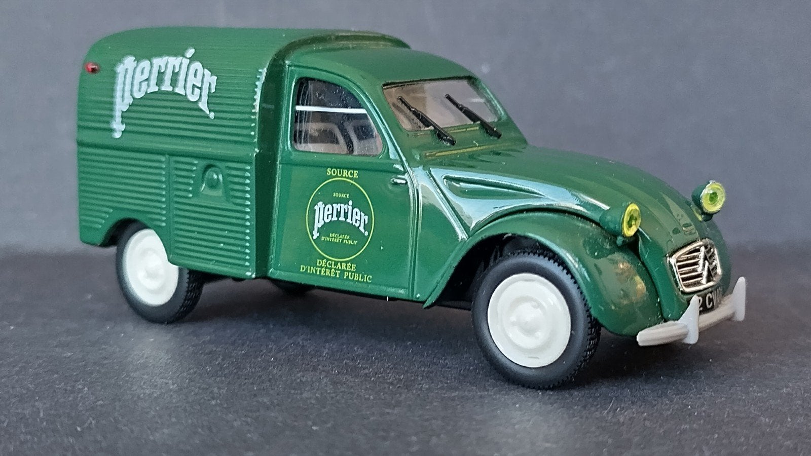 Citroen 2cv Fourgonette Perrier 1:43 Norev Pol, Auto, ., Norev, Ophalen of Verzenden