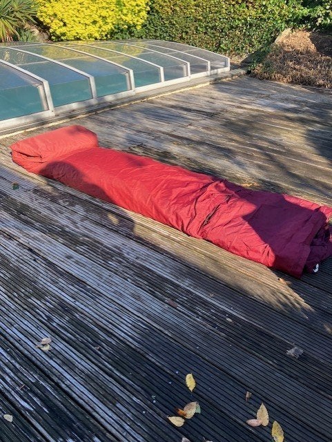 Bootzeil winterkleed motorboot (16 x 8 meter) – Bordeauxrood, Ophalen, Zo goed als nieuw, Overige typen, Motorboot