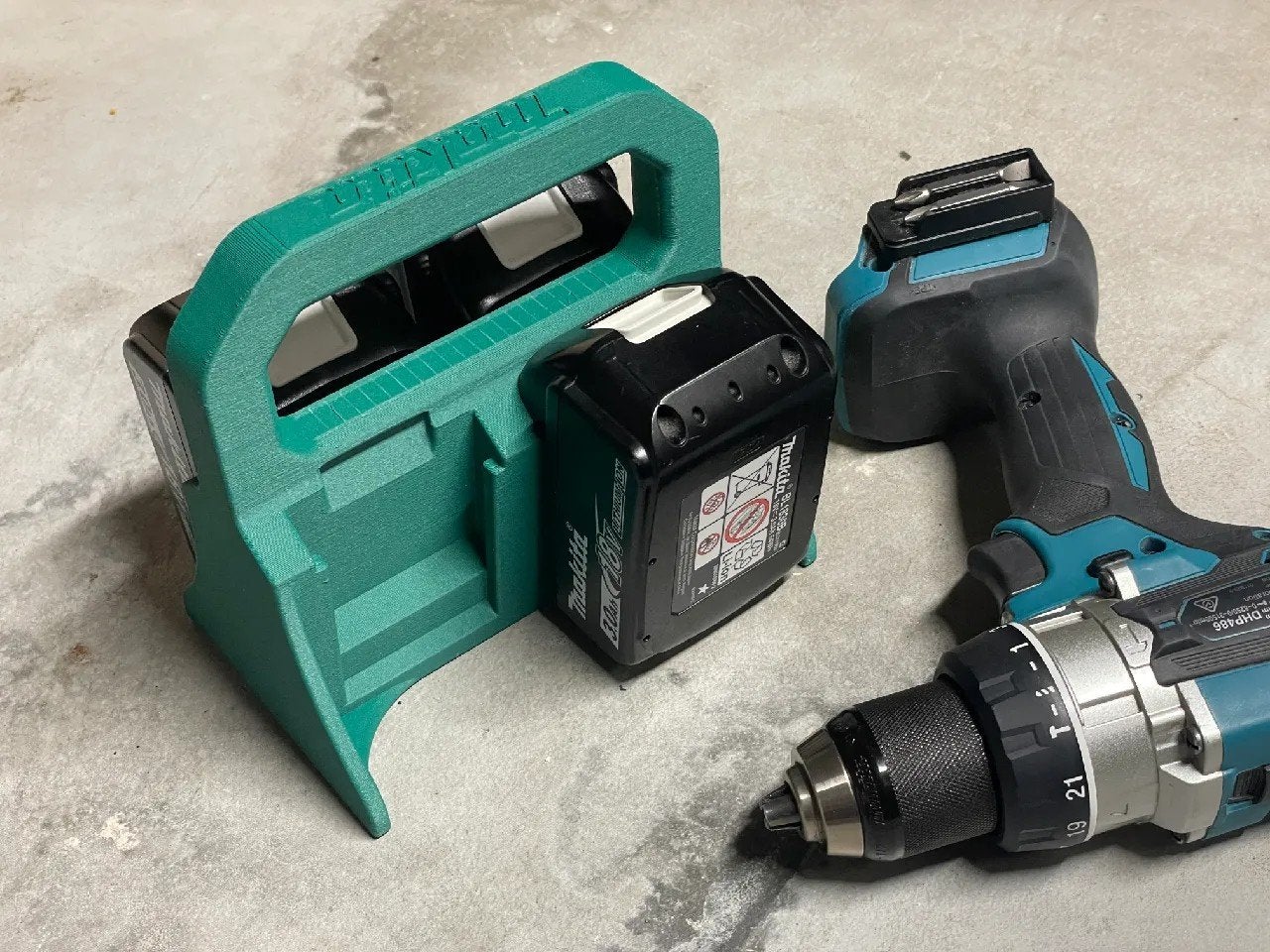 Makita accu houder draagbaar en ophanghaak in 3D geprint, Ophalen of Verzenden