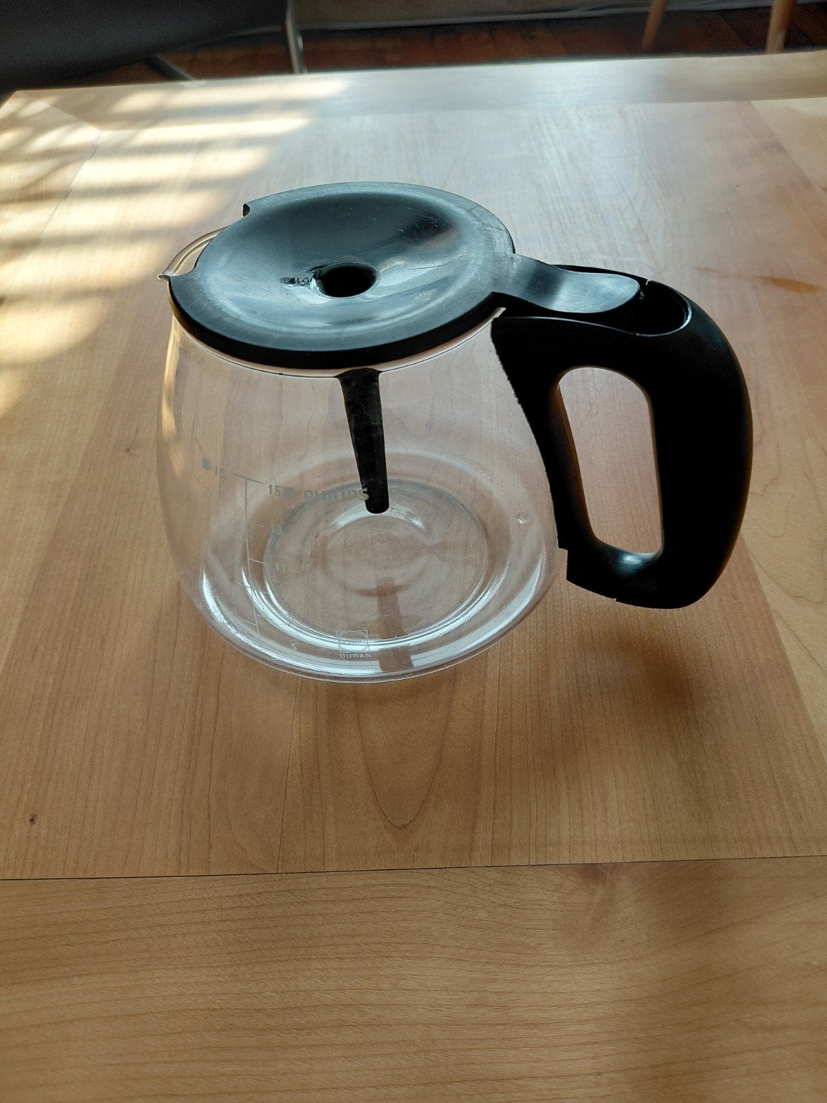 Philips Glazen Koffiekan - 10-15 kopjes, Gebruikt, Overige modellen, 10 kopjes of meer, Gemalen koffie