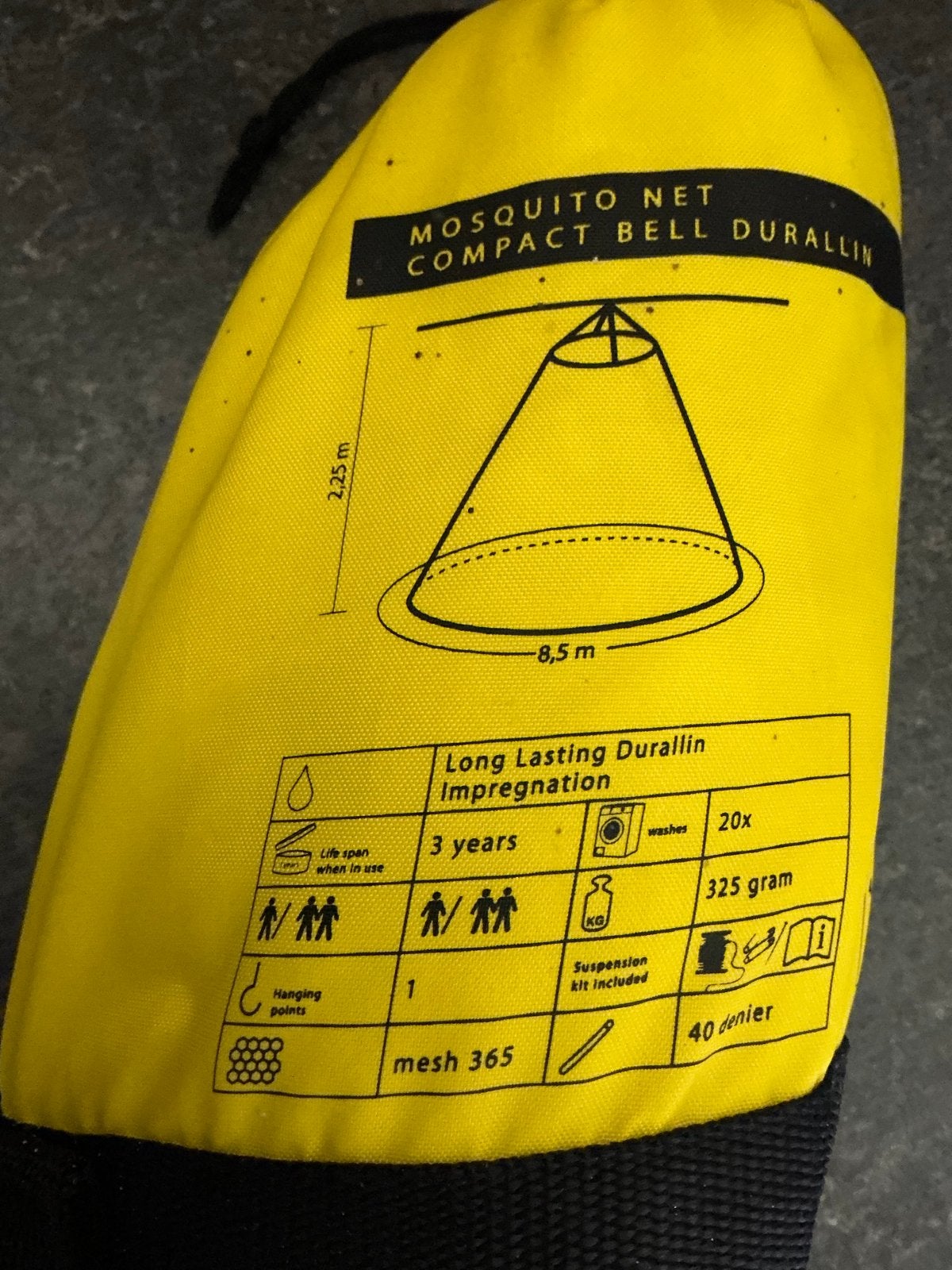 Compact Bell Durallin Muskietennet, Caravans en Kamperen, Ophalen of Verzenden, Zo goed als nieuw, Tot en met 2
