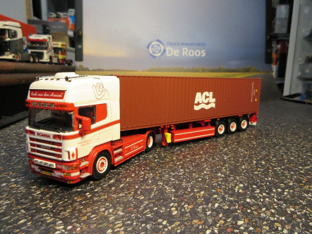 WSI Scania R4 Ferdi van den Heuvel met certificaat, Ophalen of Verzenden, Nieuw, Bus of Vrachtwagen, Wsi