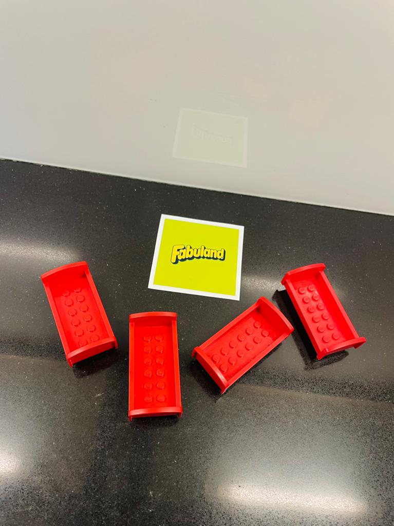 Lego Fabuland | Set van 4 x Rood Bed, Ophalen of Verzenden, Zo goed als nieuw, Lego