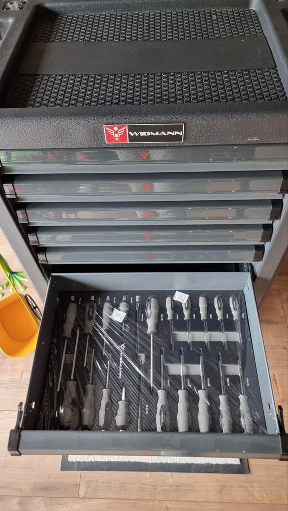 Widmann gereedschapwagen 7 laden waarvan 6 gevuld, Ophalen, Nieuw