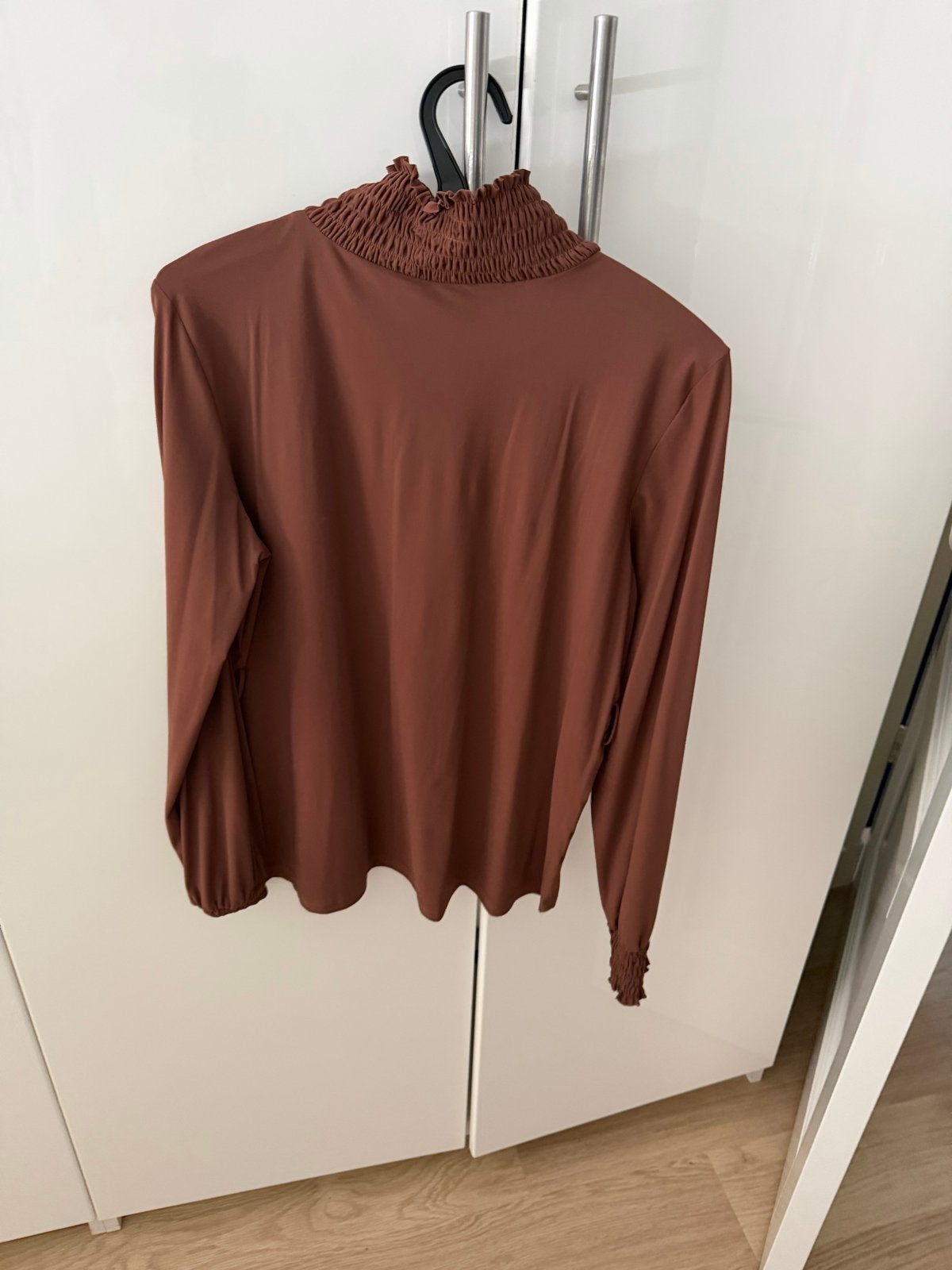 Studio Anneloes blouse met lange mouwen en col, Bruin, Maat 42/44 (L), Ophalen of Verzenden, Zo goed als nieuw