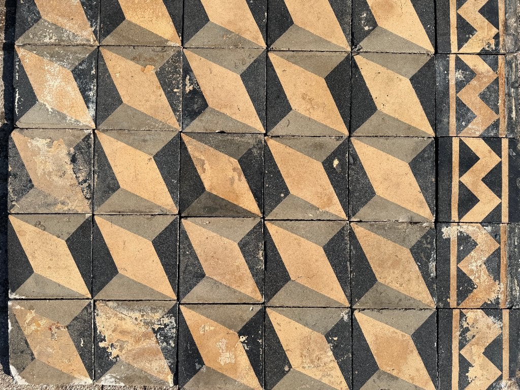 20m2 antieke Escher tegels 20x20x2.5cm., Ophalen, Gebruikt, Overige typen, Info@walstra.nl