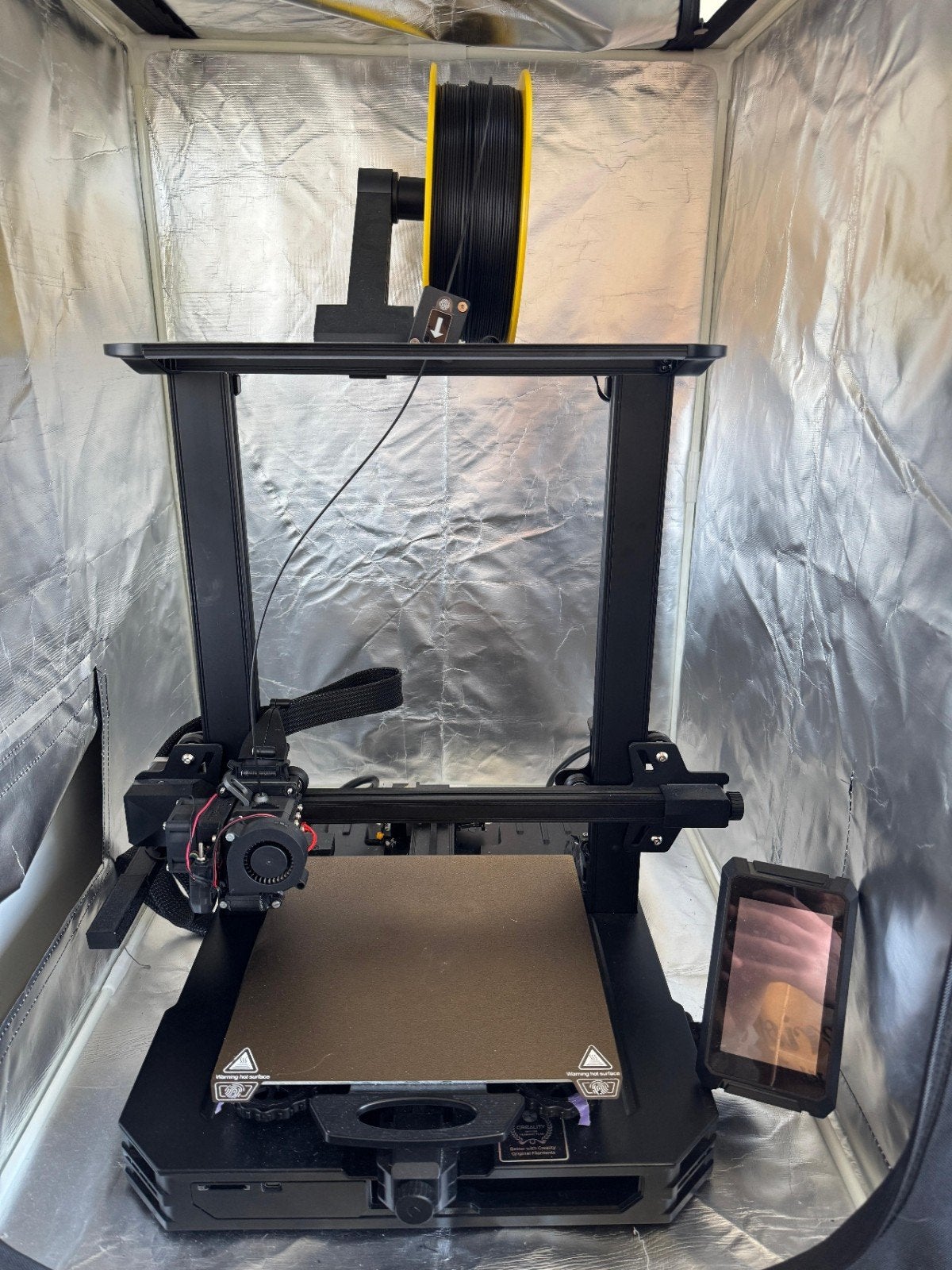 Verbeterde Creality Ender 3 S1 Pro + Sunlu Behuizing, Computers en Software, 3D Printers, Ophalen, Gebruikt, Ingebouwde Wi-Fi