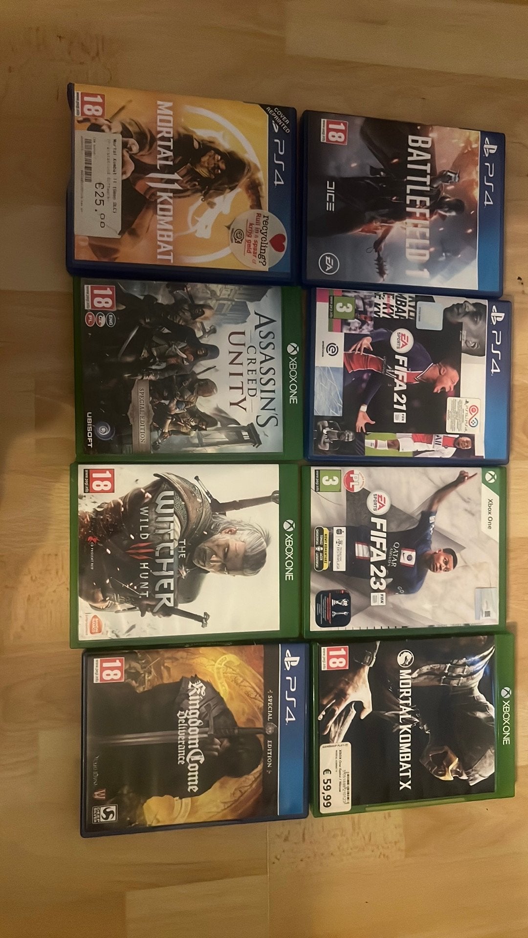 8 games te koop voor ps4 en xbox one, 3 spelers of meer, Ophalen of Verzenden, Zo goed als nieuw, Vanaf 3 jaar