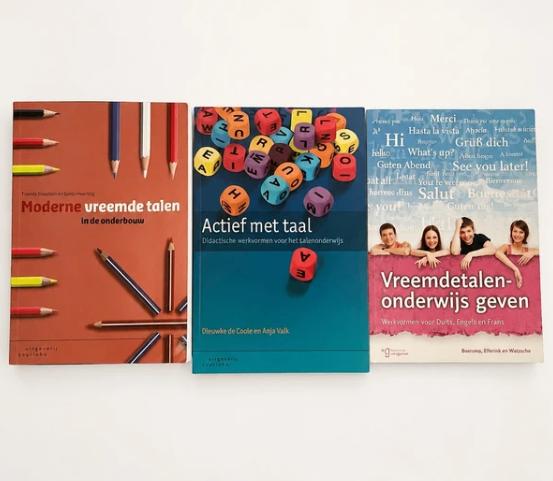 Set van 3 studieboeken voor lerarenopleiding vreemde talen, Ophalen of Verzenden, Alpha, Zo goed als nieuw, HBO