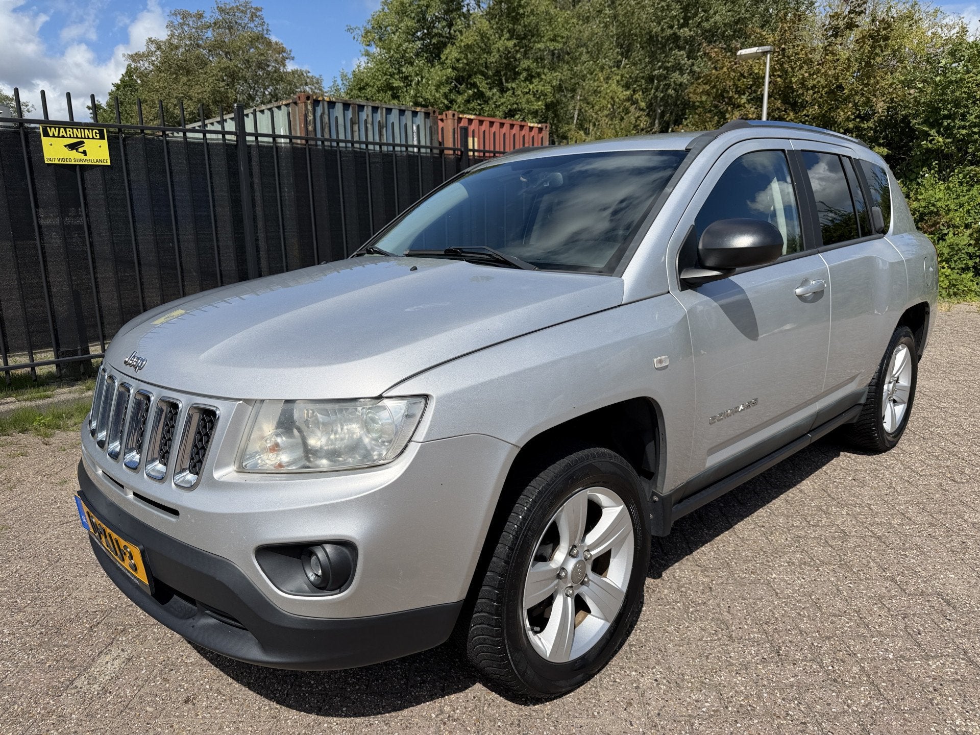 Jeep Compass 2.0 Sport Airco/LMV/Camera/Cruise (bj 2012), Auto's, 450 kg, Gebruikt, Zwart, Handgeschakeld
