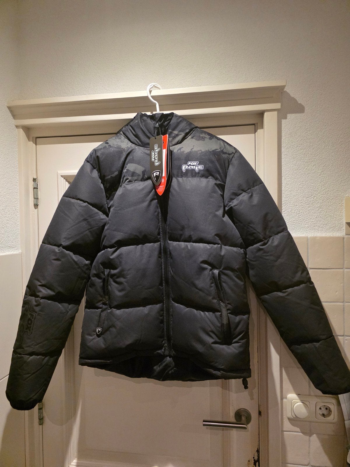 Prachtige Fox Rage quilted jacket grey L nieuwstaat!!, Ophalen of Verzenden, Nieuw, Overige typen