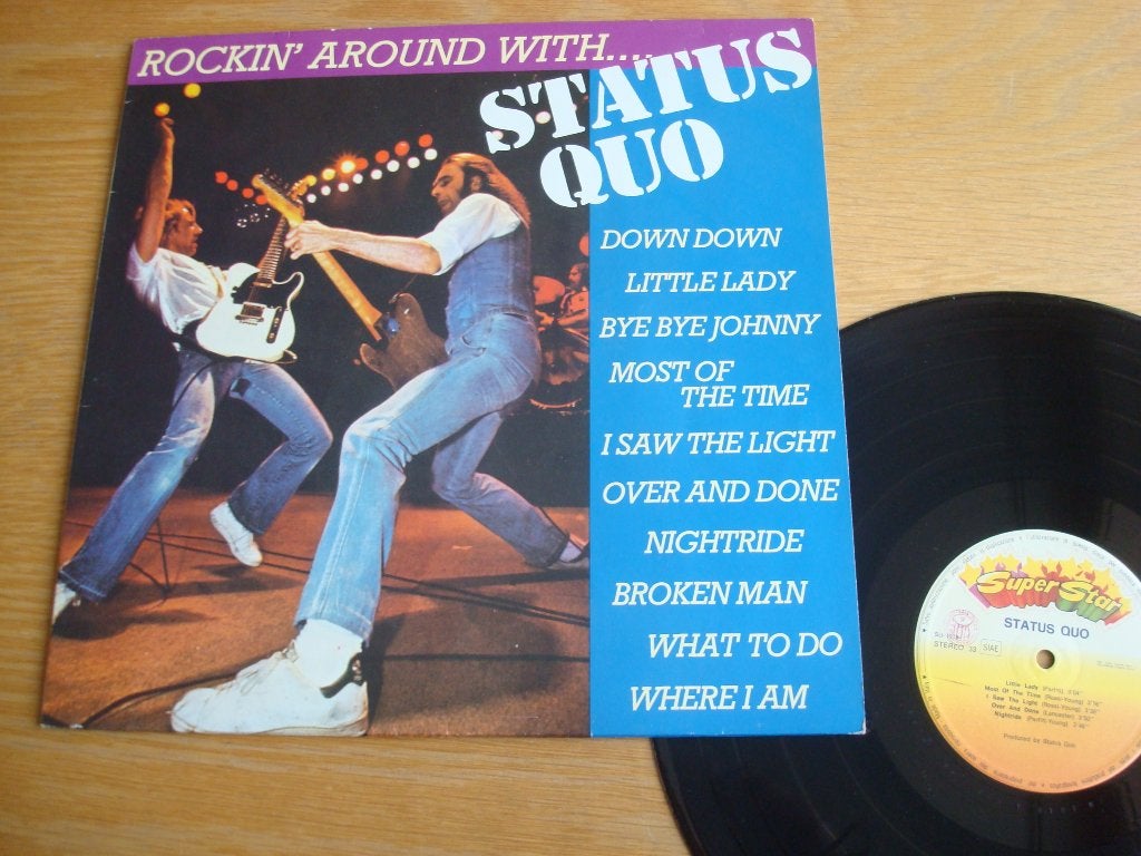 Lp Status Quo Rockin'around with, Cd's en Dvd's, Ophalen of Verzenden, Zo goed als nieuw, 12 inch, Poprock