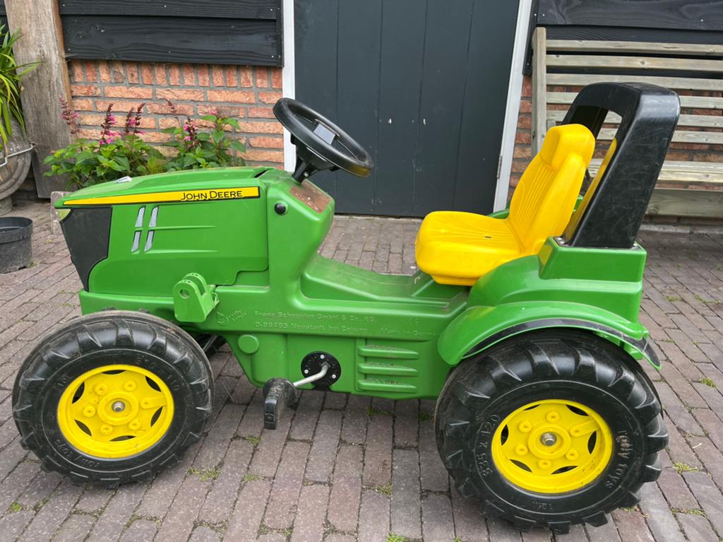 Nette traptrekken John Deere, Kinderen en Baby's, Speelgoed | Buiten | Voertuigen en Loopfietsen, Ophalen, Zo goed als nieuw