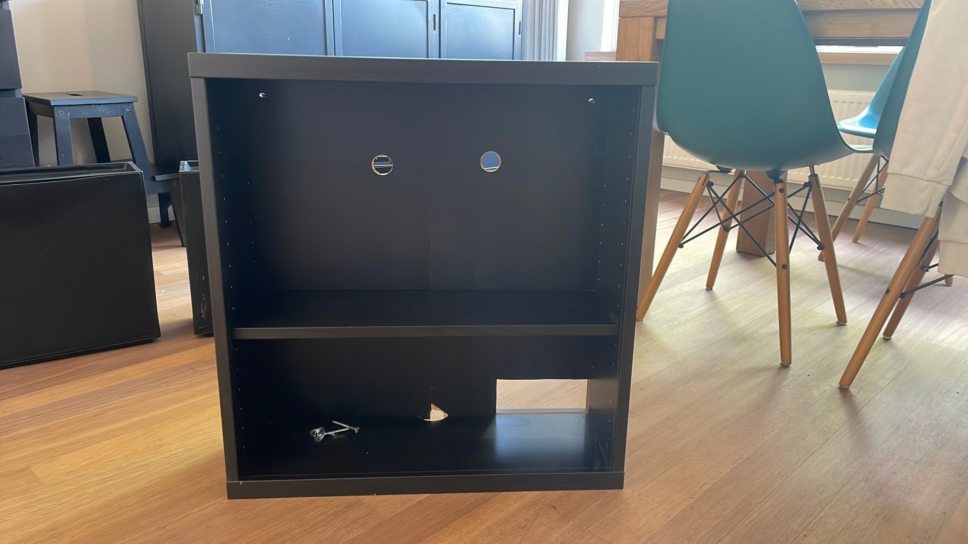 IKEA wandkast, zwart/bruin 60x64, Ophalen, 50 tot 100 cm, Zo goed als nieuw, Minder dan 100 cm