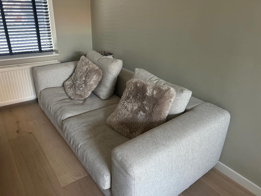 Bank, Huis en Inrichting, Banken | Bankstellen, Ophalen, Gebruikt, 125 tot 150 cm, Tweepersoons