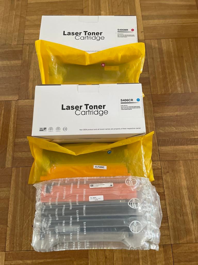5 keer tonner voor samsung laser printer, Ophalen of Verzenden, Toner
