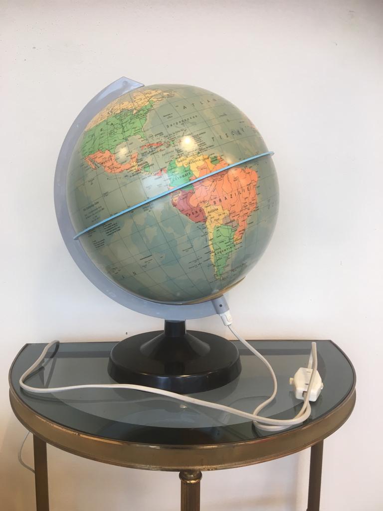 Vintage globe met verlichting. Rath. Staatkundig, Ophalen of Verzenden, Zo goed als nieuw
