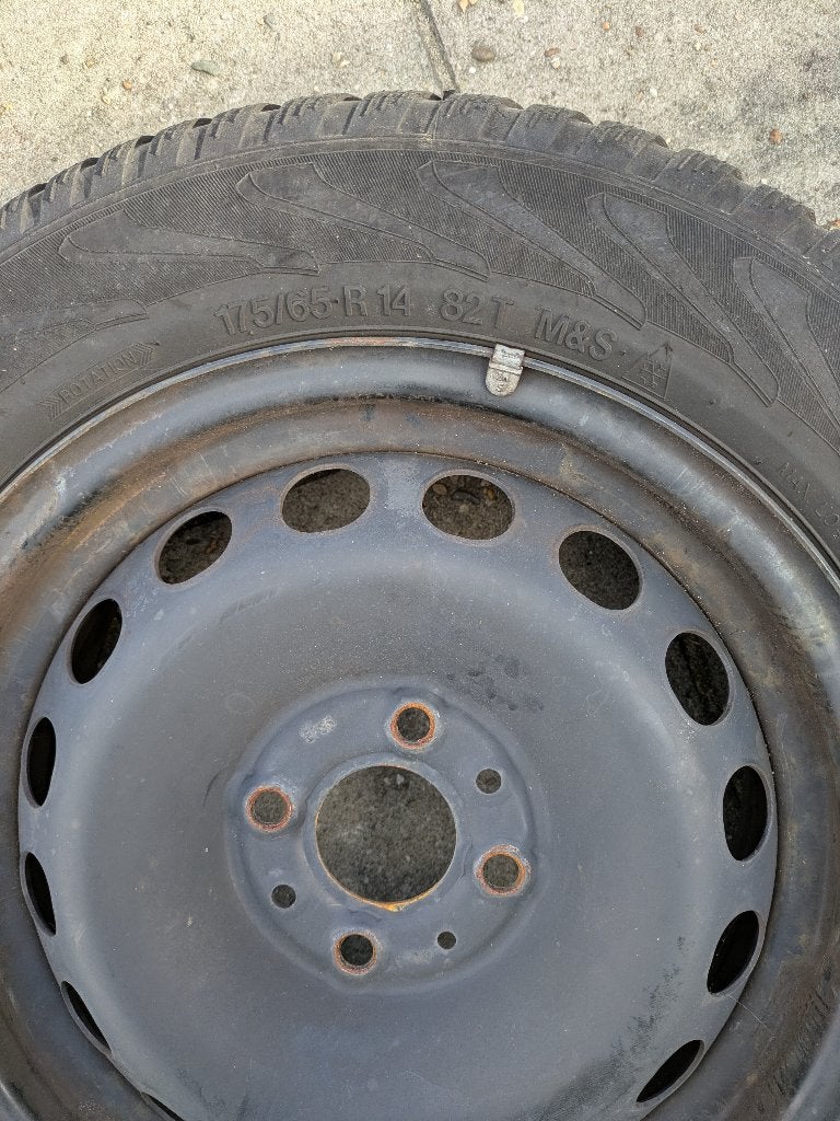Winterbanden voor Fiat 500, Auto-onderdelen, Ophalen, 14 inch, Gebruikt, 175 mm
