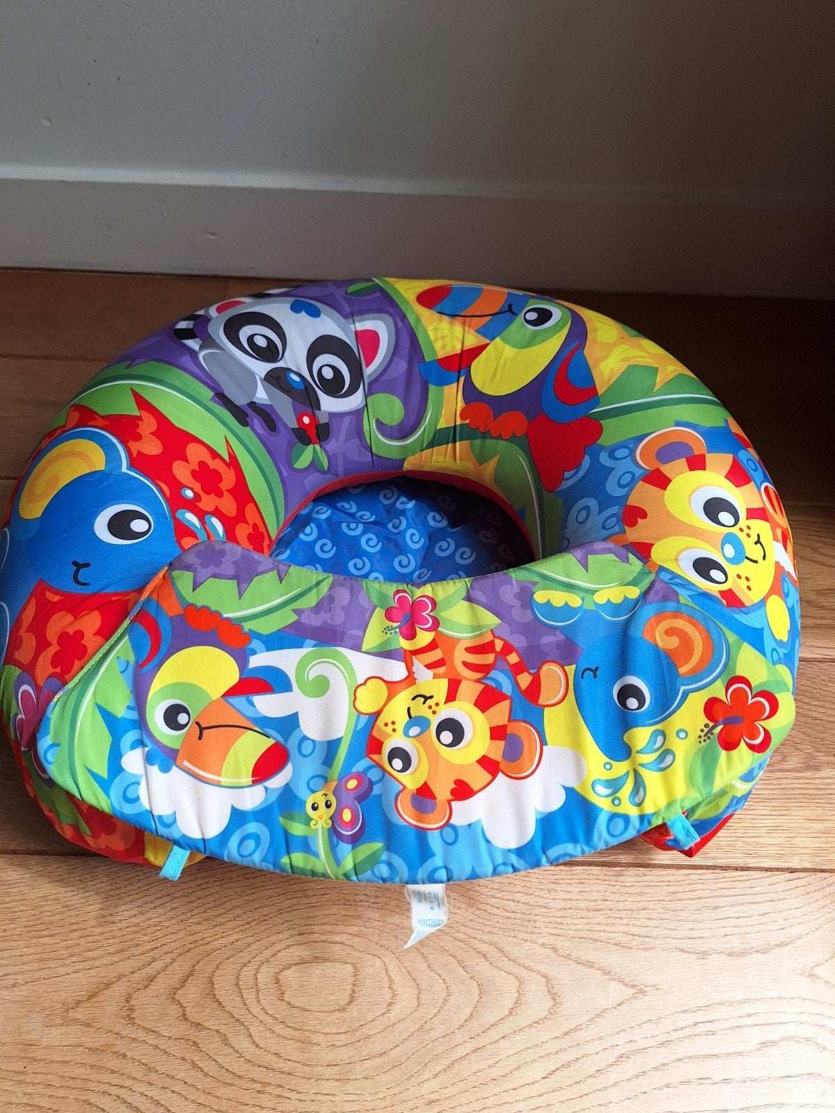 Vrolijk baby zitkussen/speelkussen met jungle thema, Kinderen en Baby's, Ophalen, Gebruikt, Overige typen