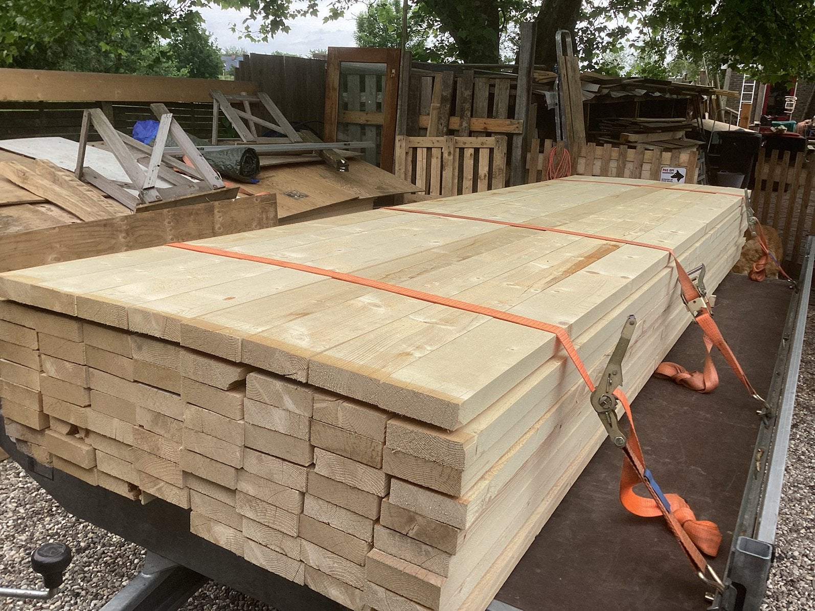 Balken 15 x 5 x 450, Nieuw, Ophalen of Verzenden, Balk, Vuren