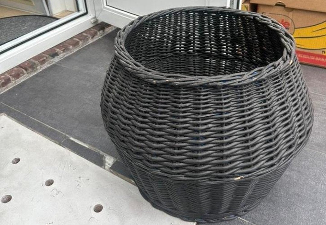 Rieten pot, Ophalen, Overige materialen, Rond, Zo goed als nieuw