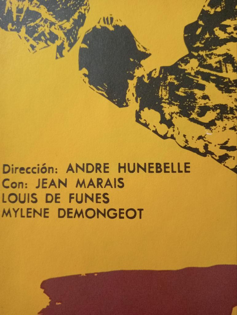 Franse Film affiche Louis de Funes Cuba 1970, Ophalen of Verzenden, Gebruikt, A1 t/m A3, Film en Tv