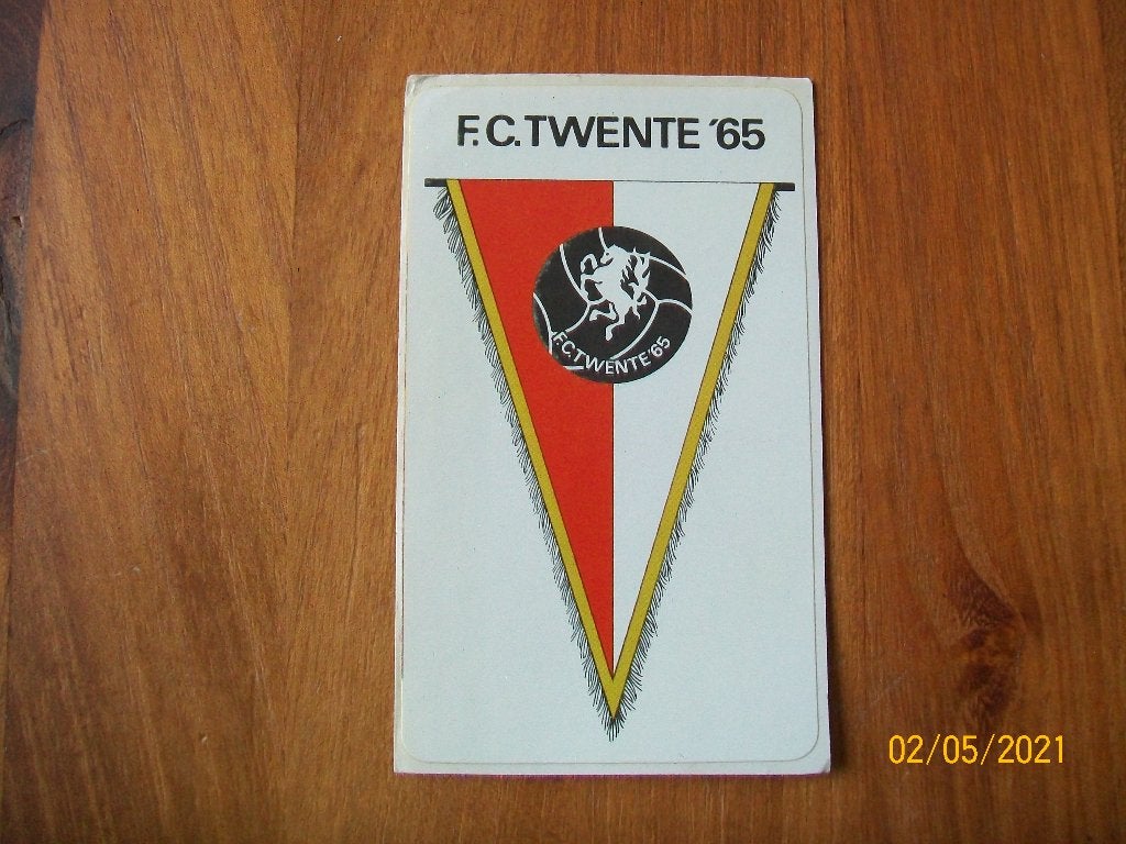 Embleem FC Twente 65 seizoen 72-73 ( Kolibri stickers), Verzenden, Zo goed als nieuw, Poster, Plaatje of Sticker