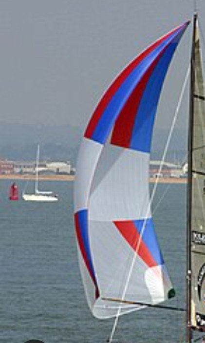 Kleurrijke Spinnaker voor Zeilboot - Zo goed als nieuw, Watersport en Boten, 6 meter of meer, Spinnaker, Ophalen of Verzenden