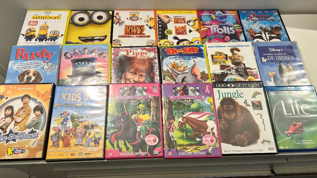 19 kinder DVD's, Alle leeftijden, Ophalen of Verzenden, Gebruikt