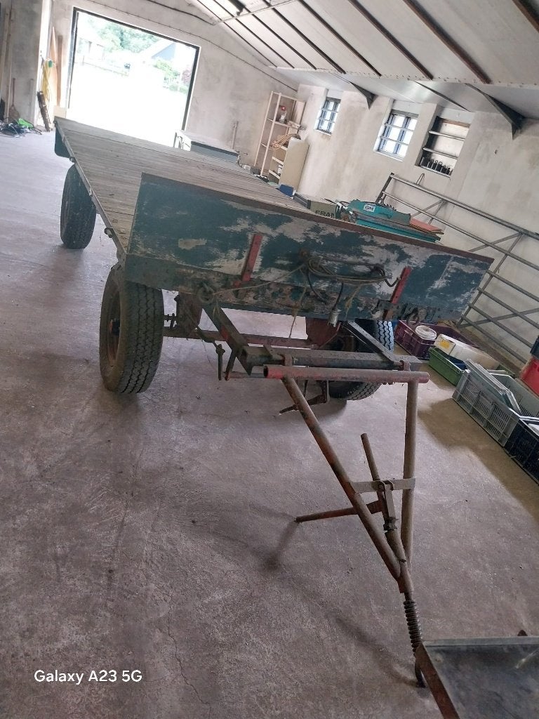 platte wagen, Ophalen, Gebruikt