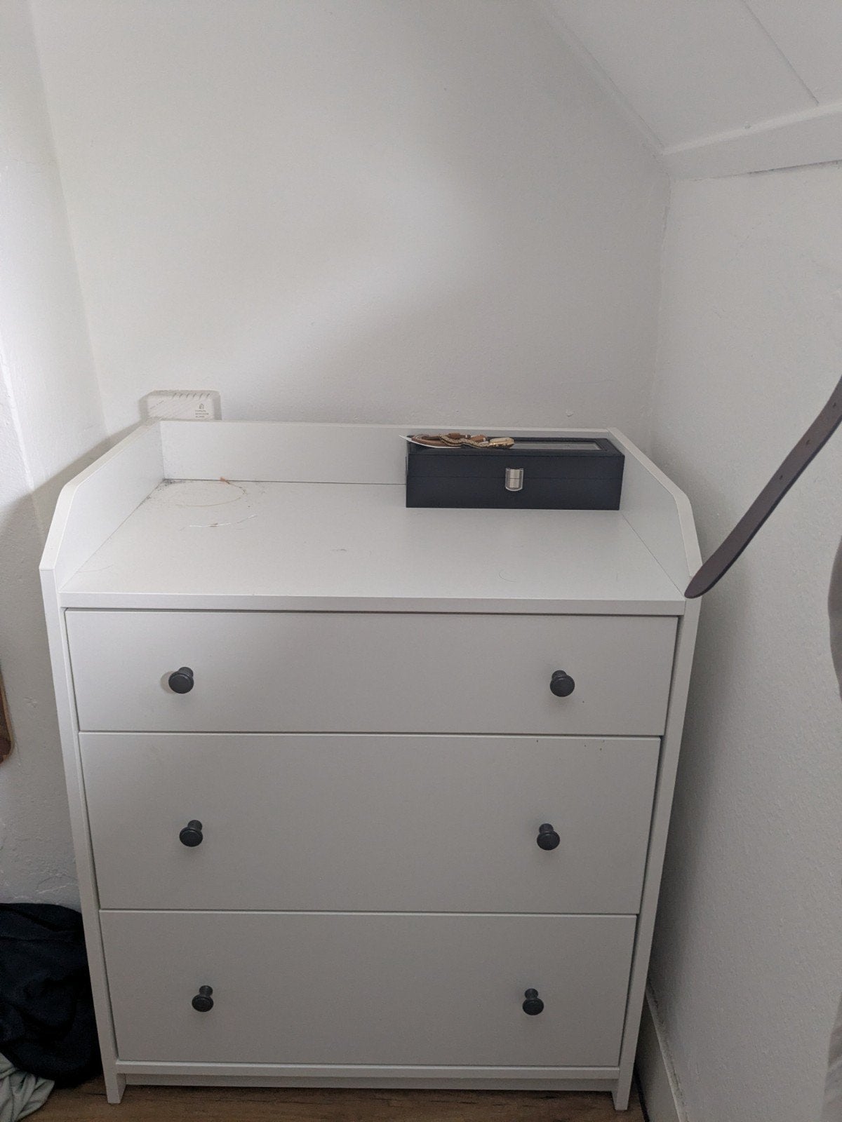 IKEA Witte commode met 3 lades en opstaande rand, Ophalen, Gebruikt
