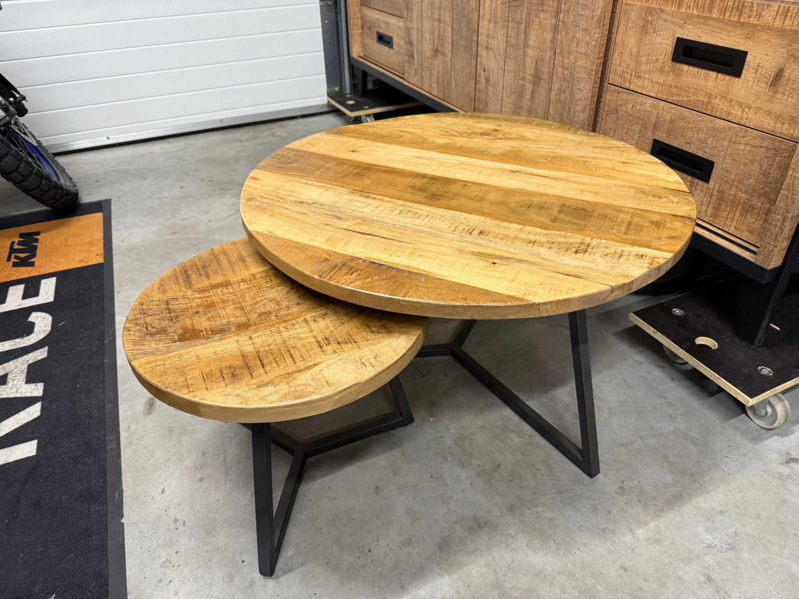 Salontafel set, Ophalen, Gebruikt, 5 – 50, Teakhout