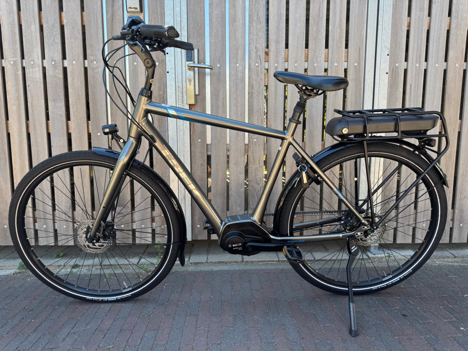 Trek elektrische fiets, Bosch middenmotor, Ophalen, Zo goed als nieuw, Overige merken, Versnellingen