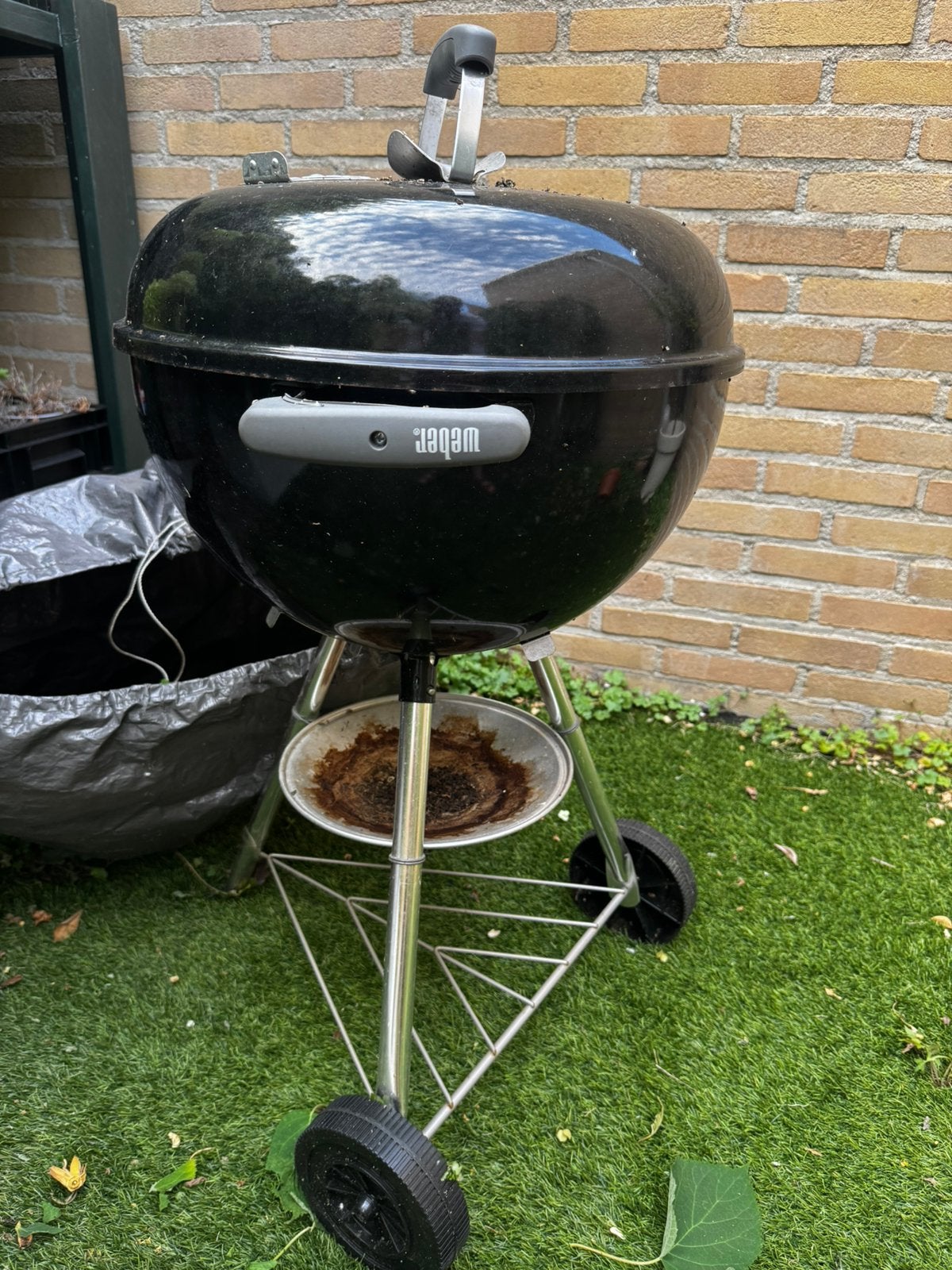 Weber BBQ 90cm hoog inclusief hoes, Ophalen, Gebruikt